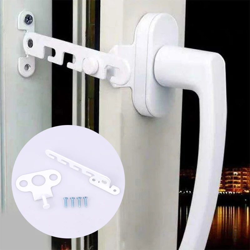 Window Stopper Window Support Wind Hook Latches Stainless Steel Limiter Latch Wind Brace Stopper Heavy Duty Gusset Fixed
