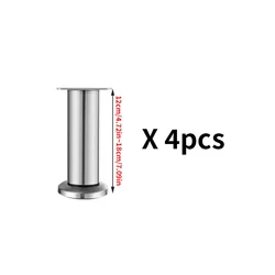 Set of 4 Adjustable Furniture Support Legs for Sofas, Cabinets, and Tables (12 - 18cm(4pcs))