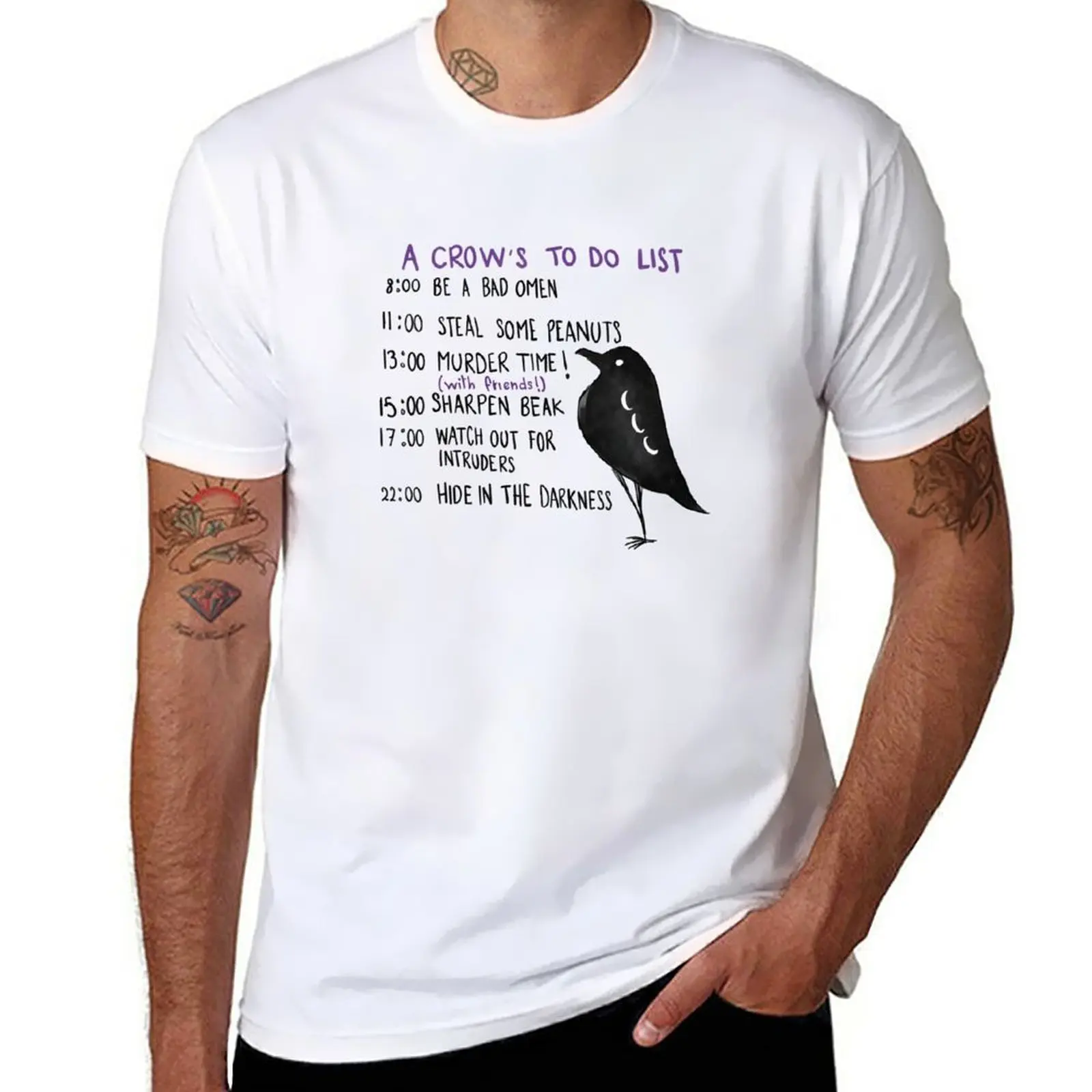 

New A crow’s day T-Shirt T-shirt short Short t-shirt men t shirts