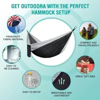 Outdoor Camping Hammock Portable Hammock Beach Backyard Courtyard Hiking Anti Rollover Double Hammock Outdoor Camping Equipment 6