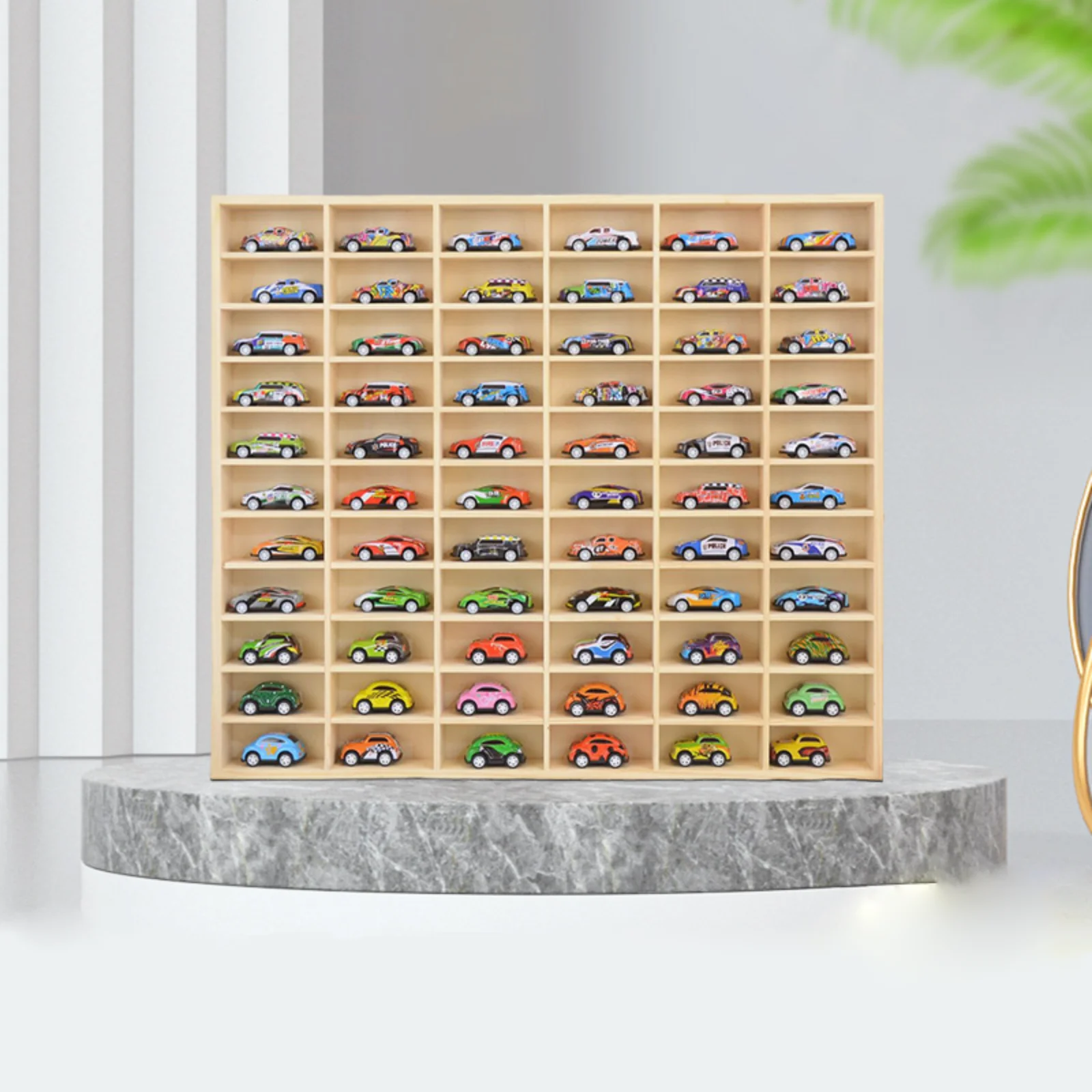 Display Shelves Rack Collectibles Wood Showcase Space Saving Figures Display Cabinet for Collection Figures Store Home Tie Rack