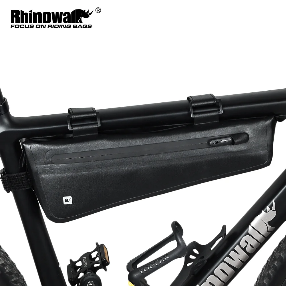 Borsa Triangolare Da Telaio In Nylon Per Bicicletta – 3 Scomparti, Cerniere YKK, Per Bikepacking E Touring