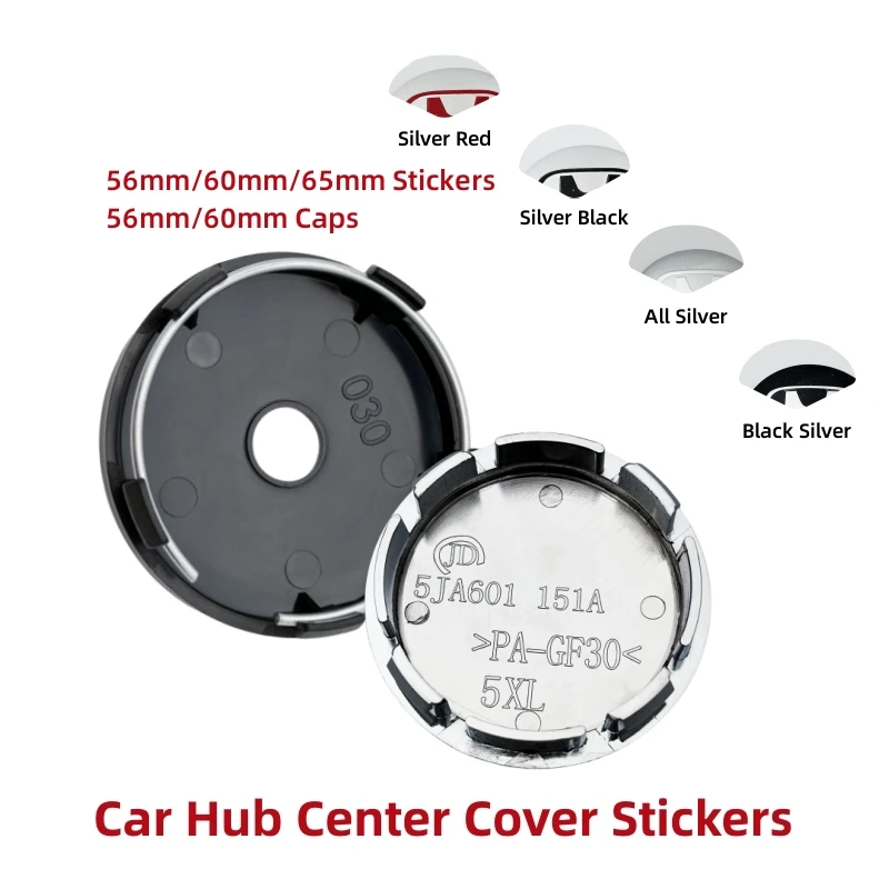 

4pcs 56mm60mm65mm Metal Car Wheel Hub Cap Center Cover Emblem Badge Sticker For H CIVIC FIT Accord Odyssey CRV BREEZE VEZEL URV