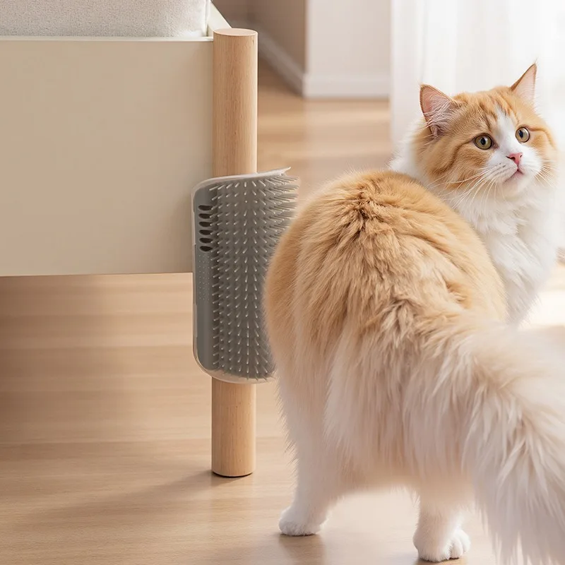 Cat Scratching and Grooming Device Not Easy To Fall Off, Silicone Wall Mounted, Suitable for Cats, Convenient for Indoor Use