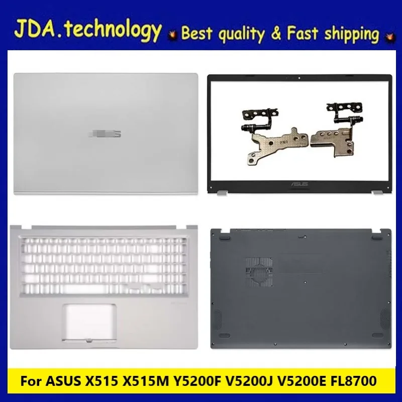 

Новинка/орг для Asus X515 X515M X515DA X515JP F515MA V5200E V5200J FL8700 задняя крышка ЖК-дисплея/рамка/верхняя крышка/Нижняя искусственная кожа, серебристый