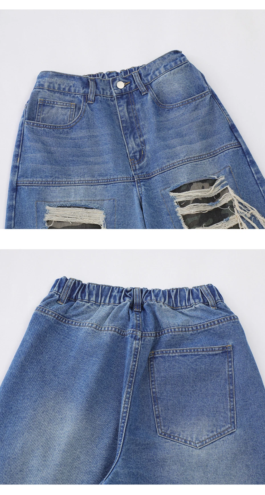 S437c17ff7f374427baeb35fd343fa528y Retro Star Splicing Denim Shorts, Men Summer Harajuku Streetwear Jeans Shorts Fashion Casual Loose Blue Denim Shorts Unisex Mallzona