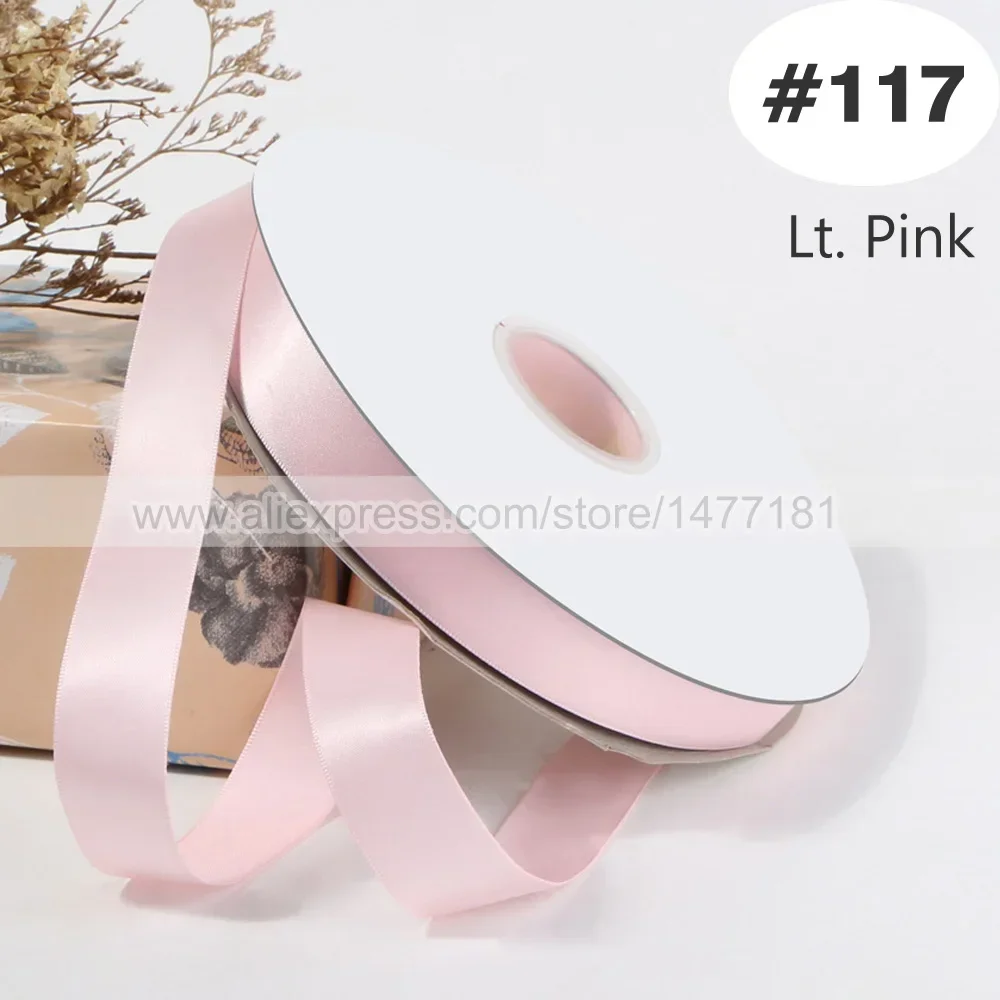 Luxurious Pink Double Face Satin Ribbon - 100% Polyester Silky Tape