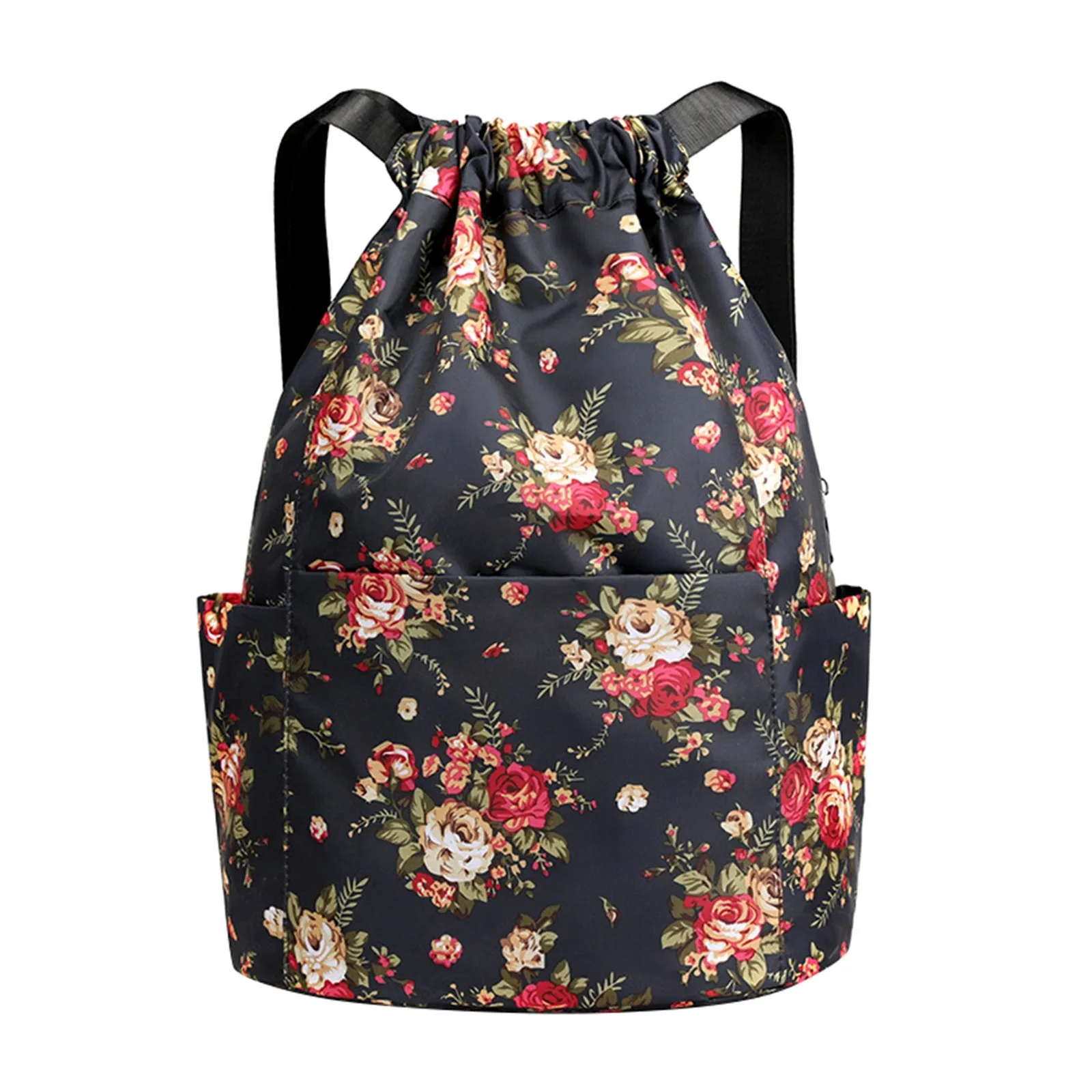 Drawstring Foldable Large Capacity Dry-Wet Separation Travel Sports Backpack Exotic Drawstring Gym Sack Backpack Bag 2