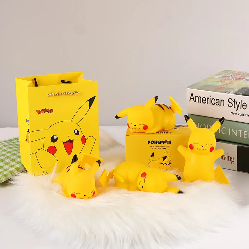 

Pokemon Pikachu Psyduck Night Light Soft Light Anime Eevee Charmander Bedroom Bedside Led Lights Room Decor Kids Toy Kids Gifts