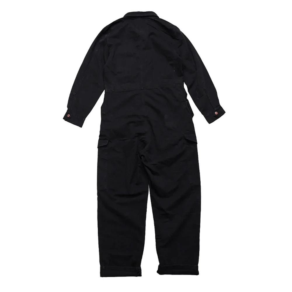 Men's Workwear One-piece American Style Multi-pocket Pants Ami Khaki Trendy Brand Jumpsuit Loose Worker Overalls Suit