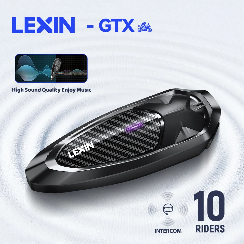 Lexin GTX 1pcs 오토바이 헬멧 헤드셋 용 인터콤 블루투스 지원 인터콤 ..