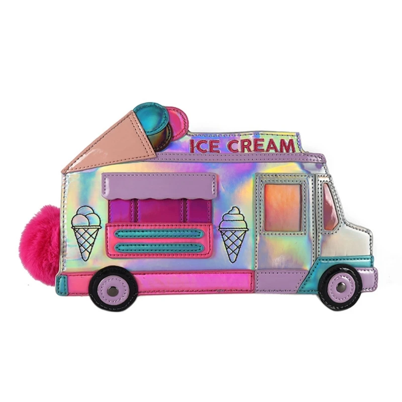 Women Handbags Women Ladies Cartoon Ice Cream Car Shaped Crossbody PU Leather Shoulder Bag Tote Purse Handbag Satchel leather handbag women handbags crossbody bags