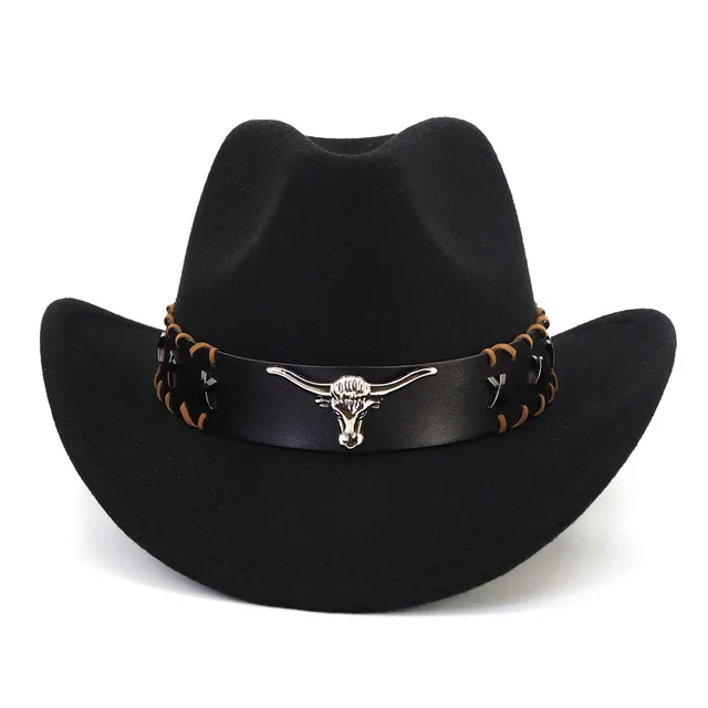 Western Cowboy Hat for Men Women Classic Roll Up Fedora Hat with