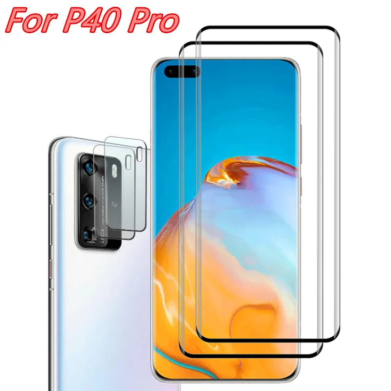 

Sale Screen Protector For Huawei P40 Pro Tempered Glass 9D Anti-Scratch Front Film For Huawei P40pro Soft Camera film