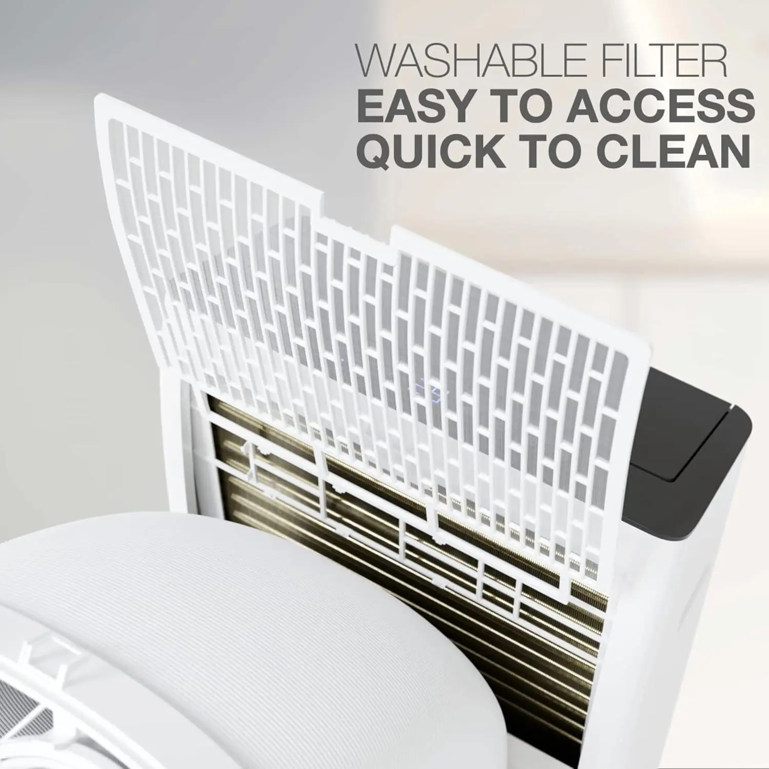 Inverter Portable Air Conditioner and Heater with Dual Hose, Dehumidifier, and Fan