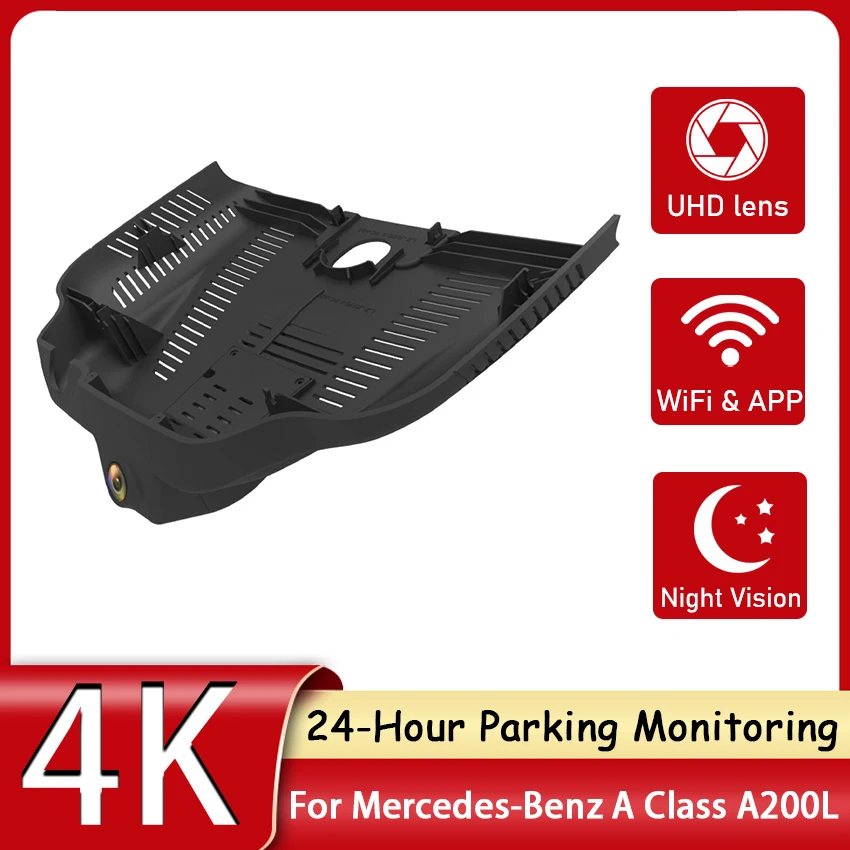 

Car DVR 4K Front Camera Dash Cam Video Recorder Original For Mercedes-Benz A Class A200L 2019 CLA45 A35L High configuration 2022