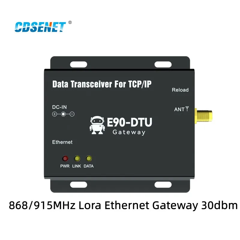 Tanie E90-DTU(900SL30-ETH) LoRa 868MHz 915MHz 30dBm SX1268 Ethernet bezprzewodowy Modem przezroczysty moduł transmitujący