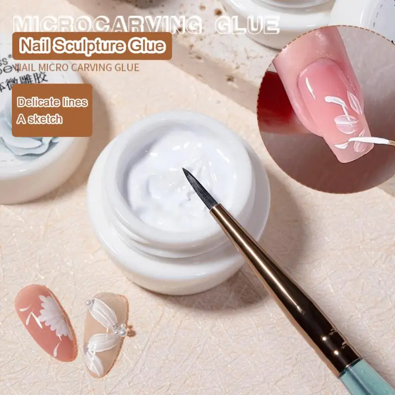 5mlDrawingNailPolishGlue3DPlasterEffectDIYNailArtGel