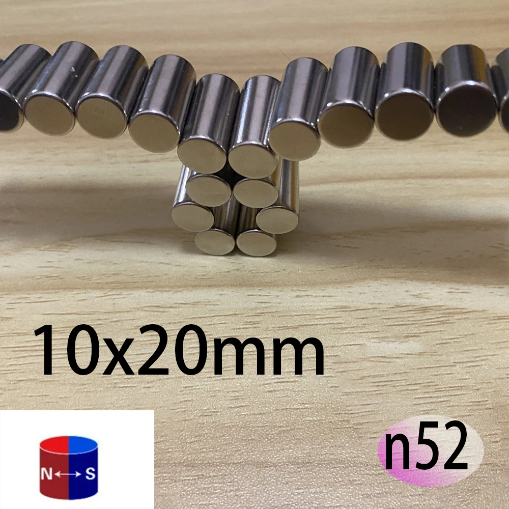 N52 Radial 10×20 Magnet Superpower Neodymium Nickle standard Search generate  Magnetic motor Fridge wind turbine Customised
