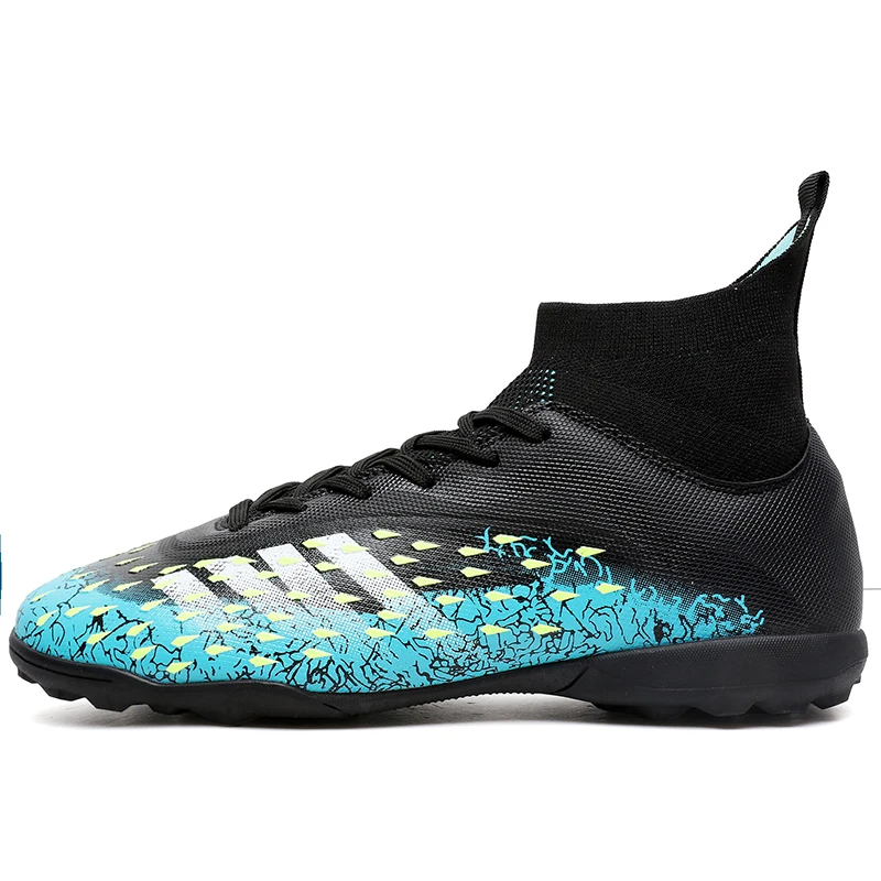 thumbnail image 1 of Botas de fútbol para hombre, botines de fútbol AG/TF, de primera calidad, antideslizantes, transpirables, para entrenamiento, césped, interior, fútbol sala, zapatos de fútbol para hombre, 1 of 5