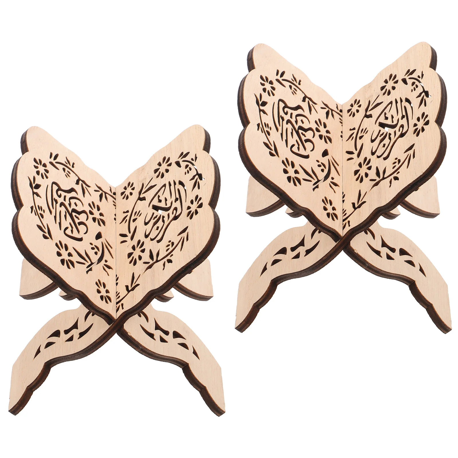 

Household Portable Multifunctional Reading Wooden Koran Bookshelf Temple Reading Stand Desktop Decorations for Home Office