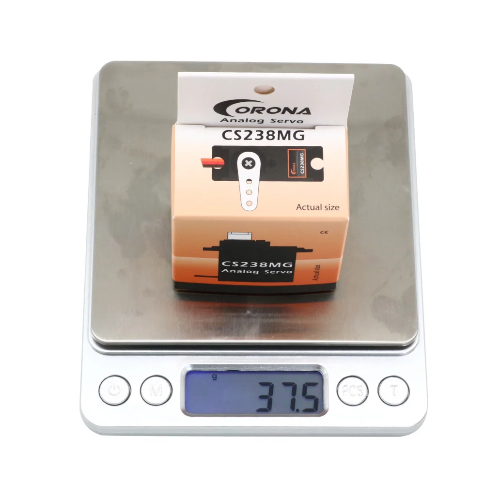 1/2/4pcs Corona CS238MG CS-238MG 6-7.4V 4.6kg Metal Gear Standard Digital Mini Servo For RC Airplane Car Robot Toys Parts