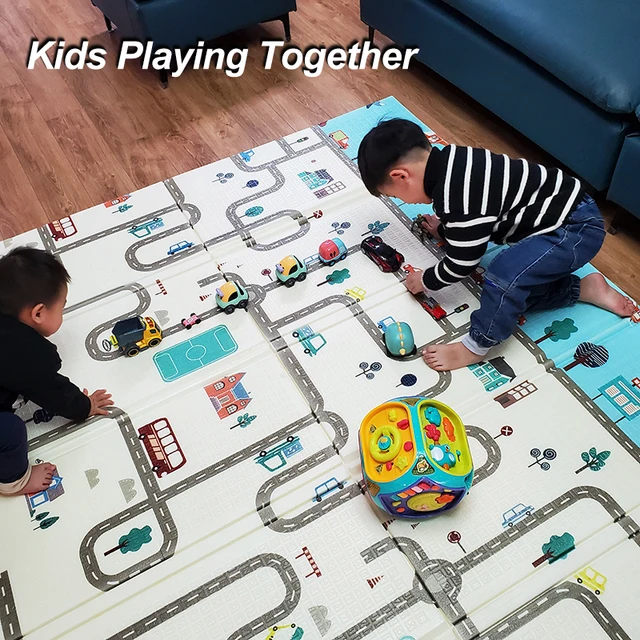 BEKOBABY Baby Play Mat Folding XPE Kids Carpet Home Outdoor Folding Waterproof Puzzle Game Mat Educational Baby Toys 200*180cm 2