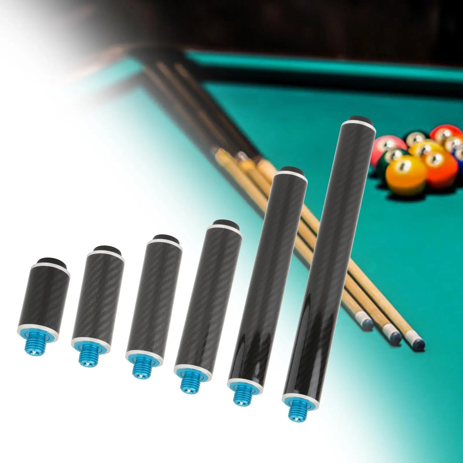 Billiards Pool Cue Extension Compact Billiard Cue Bottom Plug Diameter