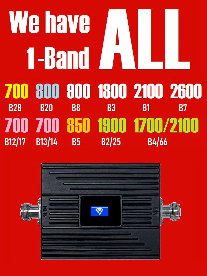 3G 4g Cellular Mobile Signal Amplifier Booster Repeater B5 B4 B66 B2