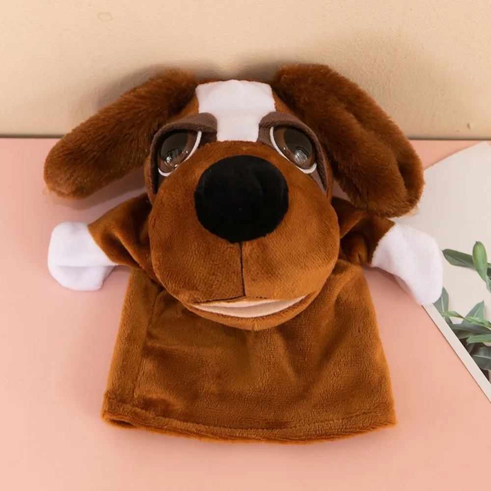 Appease Toys Animal Hand Puppet Stuffed Interactive Plush Hand Doll Early Education Duck Hand Finger Puppets