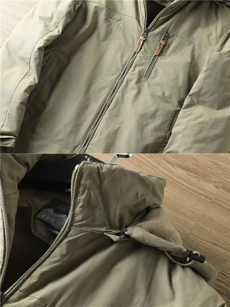 Mens Casual Tactical Jacket - Warm Padded Outdoor Coat for Autumn and Winter