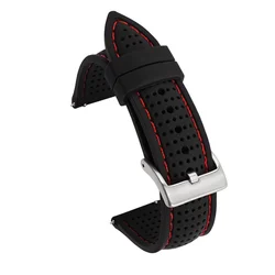 Cinturino da polso sportivo in silicone morbido - Impermeabile, traspirante, con rilascio rapido