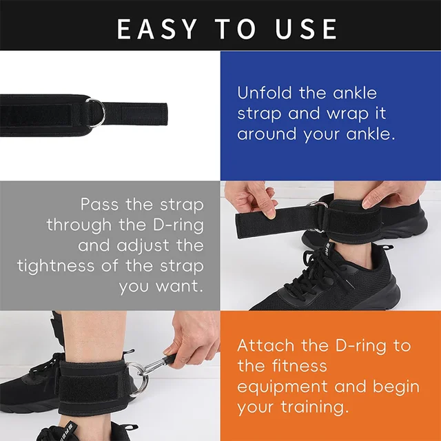 Adjustable Fitness Ankle Straps 4