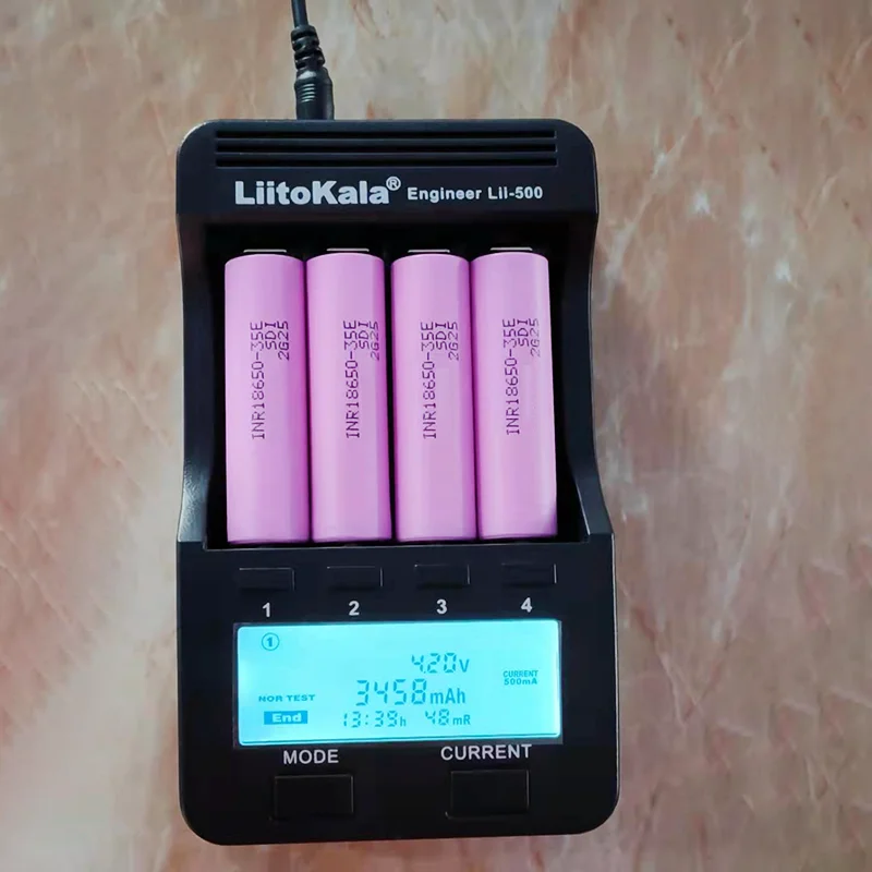 1-10 actual capacity original power 18650 lithium battery 35E 3500mAh 3.7V 25A high power inr18650 electric tools