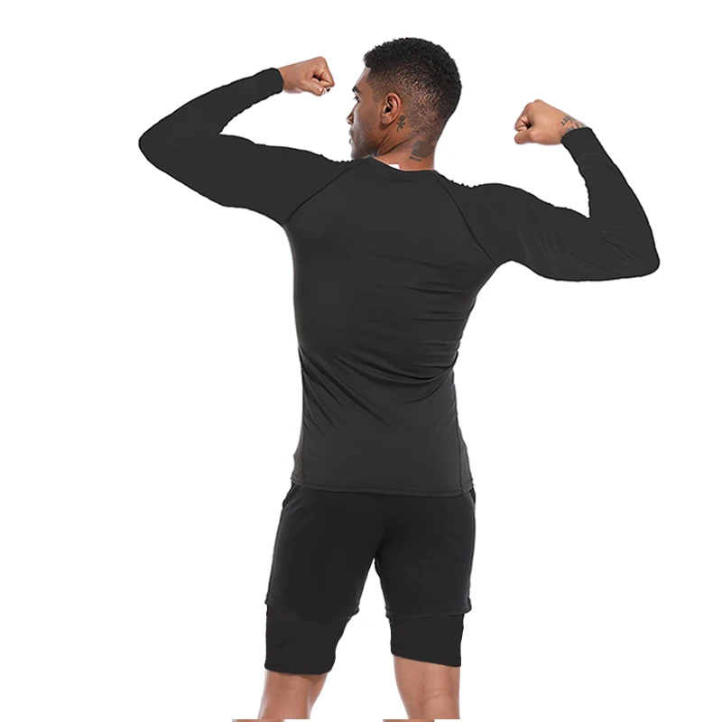 Men's Long Sleeves  T-shirt Fitness Sportswear Fitness T-shirt Gym Running Sports Outdoor Tops for Men Spring and Autumn