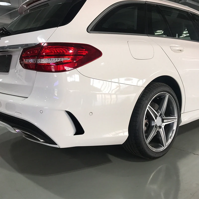 메르세데스 벤츠용 리어 범퍼 스포일러 사이드 카나드, 벤츠 C 클래스 에스테이트 S205 C180 C200, AMG 블랙