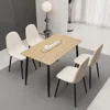 Small Dining Table Set for 4,47'' Wooden Modern Dining Table and Chairs Set with 4 Chairs,5 Piece Wooden Dining Table Set 1