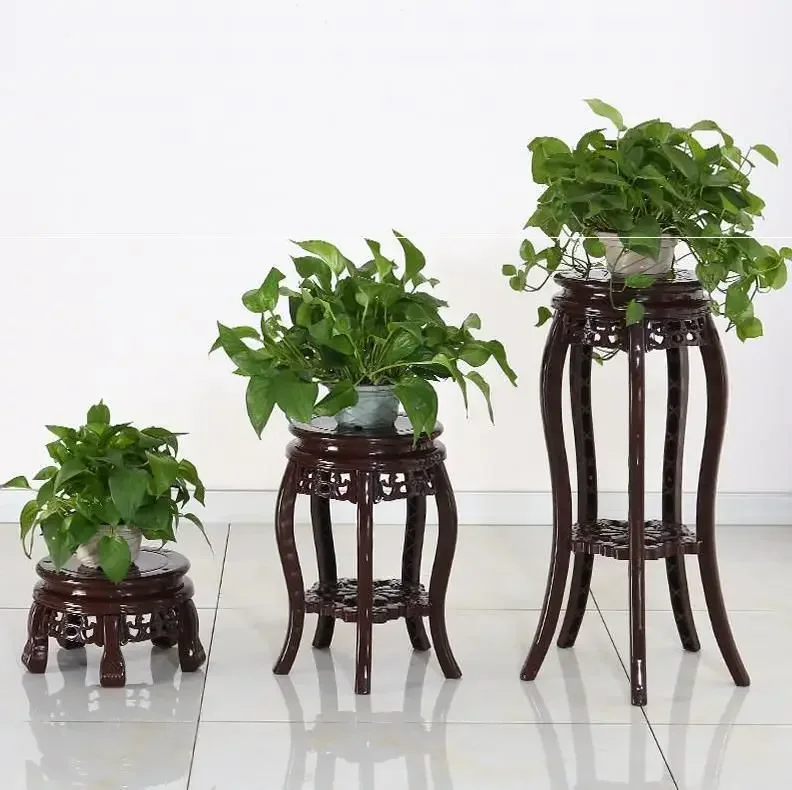 Plastic Plant Stand Multi-Layer Flower Pot Rack Single Antique Living Room Balcony Indoor Floor Storage Shelf