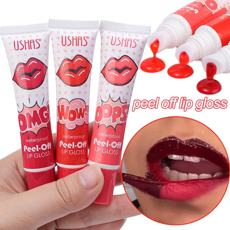 

Amazing Peel Off Creamy Lip Gloss Tattoo Matte Red Lip Glaze Tint Waterproof Lasting Tear Off Liquid Lipstick Makeup Cosmetics