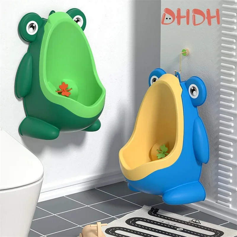 Cute Frog Children Toilet Potty Training Urinal Kids Toddler Pee Trainer for Boys Bathroom with Funny Aiming Target Baby Toilet 2
