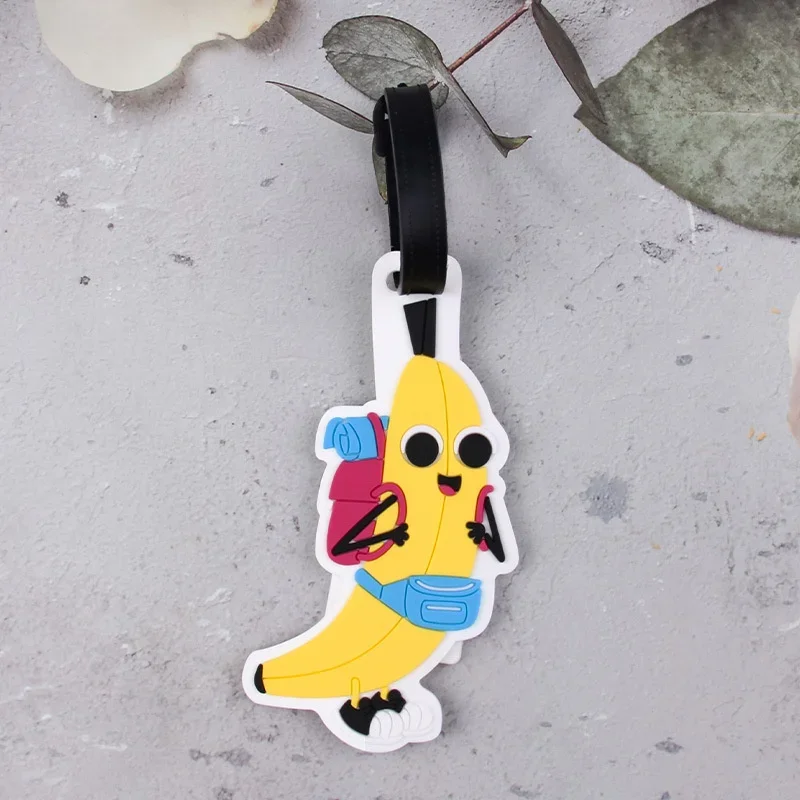Creative Cartoon Hamburger Koala Luggage Tag and ID Holder