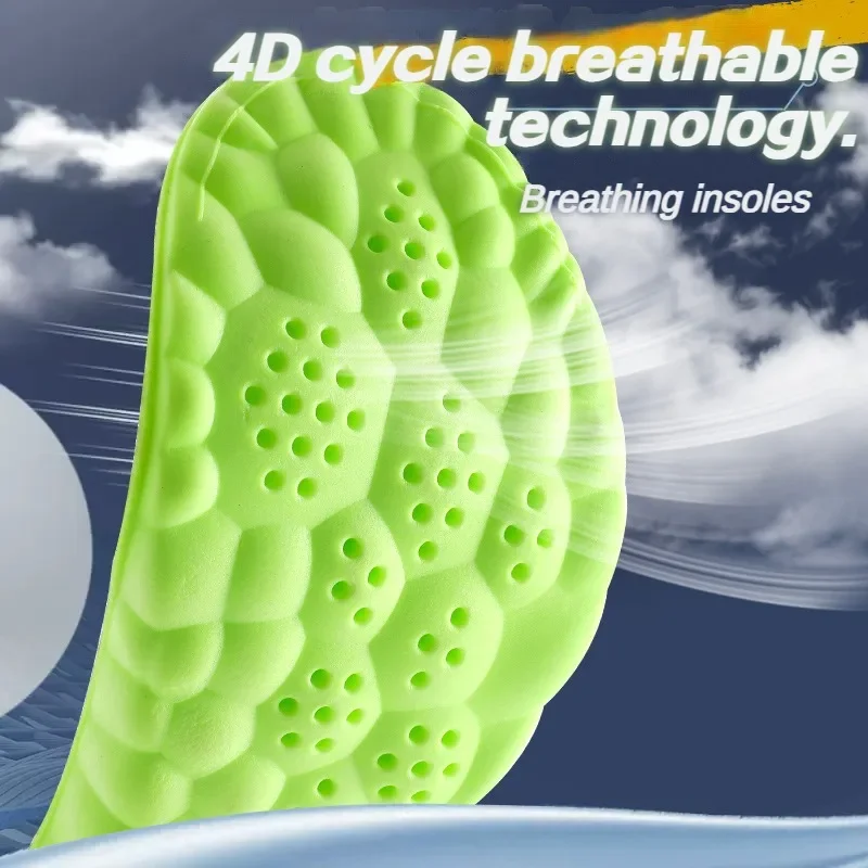 6PCS Cloud Technolegy Sports Insoles Super Soft Massage Insole Feet Running Baskets Shoe Inserts Soles Arch Support Cushion