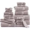 24 Pcs Towels Set, Microfiber Luxury Bath Towels, 2 Bath Sheets, 4 Bath Towels, 6 Hand Towels, 8 Washcloths, 4 Fingertip Towels 3