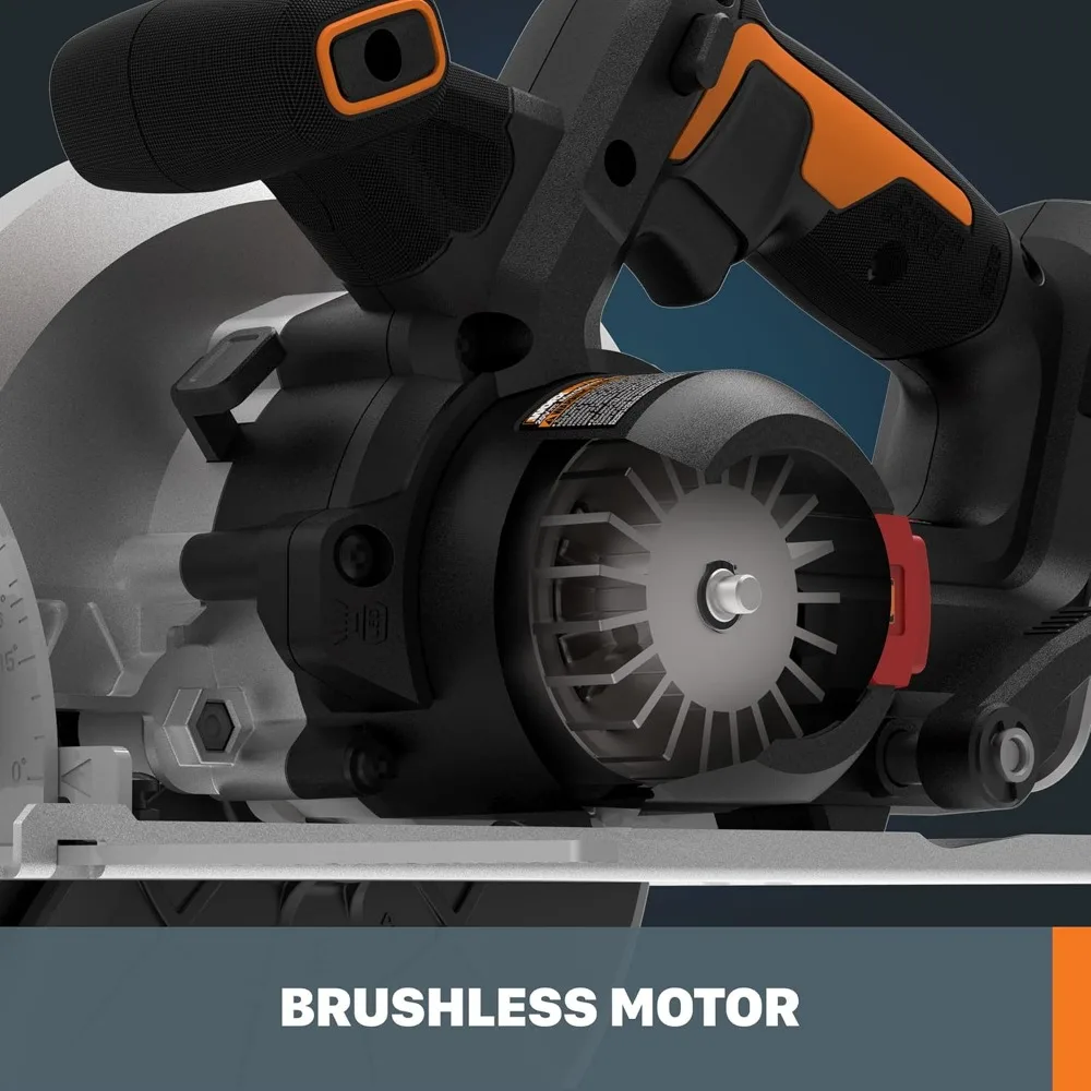 Worx Nitro WX520L.9 20V Power Share 7.25" Cordless Circular Saw with Brushless Motor (Tool Only) 4