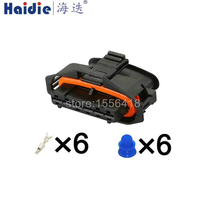 

1-20 sets 6 Pin 3.5 Series 1928404629 Automobile Motorbike Accelerator Pedal Electric Cable Plug Waterproof Socket 1 928 404 629