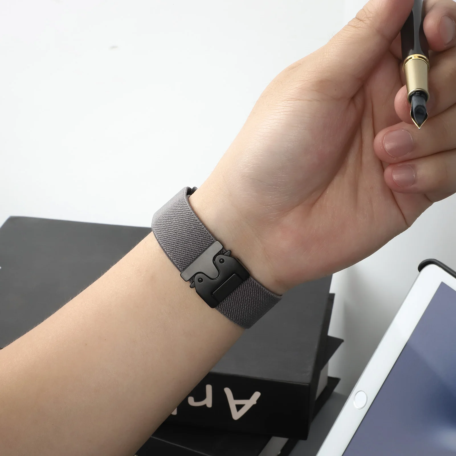 Premium Parachute Nylon Strap for Galaxy Watch - No-Gap Stretch Bracelet