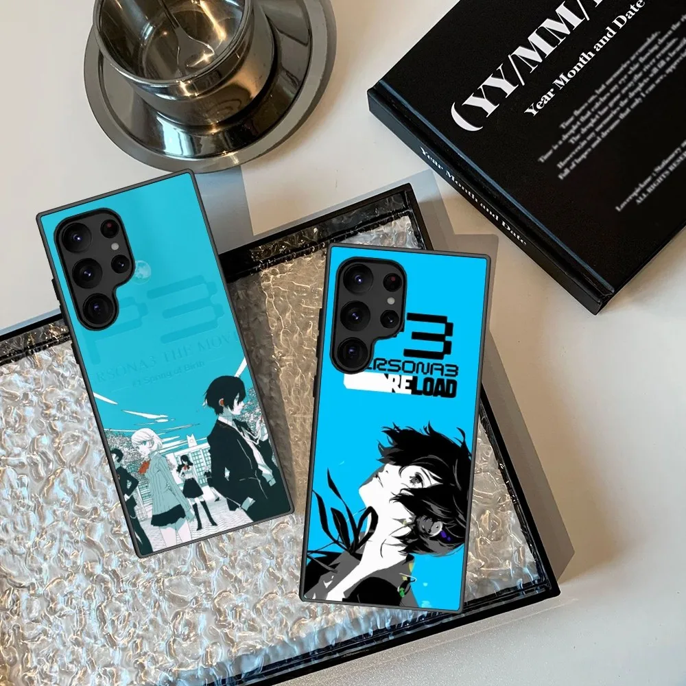 A-Persona 3 Reload  Game  Phone Case For Samsung Galaxy S23 S22 S21 S20 Plus Ultra M54 Note20 Soft Black Phone Cover