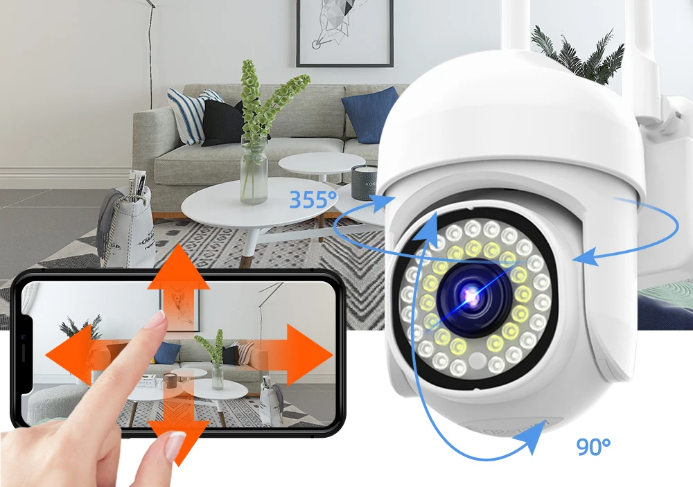 PTZ wifi security camera