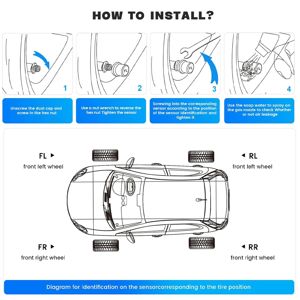 USB Android TPMS Tire Pressure Monitoring Alarm System Exchange The Tire Position Freely Wireless External Sensors Motorcycle Tire Pressure Monitor Car Tire Pressure Monitor Car Tire Pressure Sensor