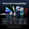 Vention Mini Power Bank 10000mAh 35W PD Fast Charger Spare Auxiliary Battery Portable Powerbank with Built-in Type C/L Cables 6